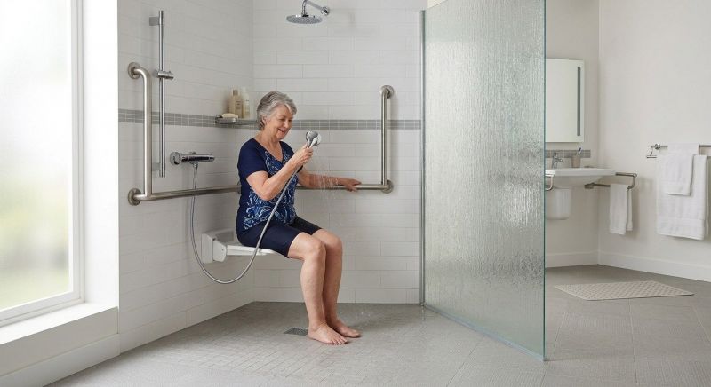 Elderly Shower Installation in South Portland, ME